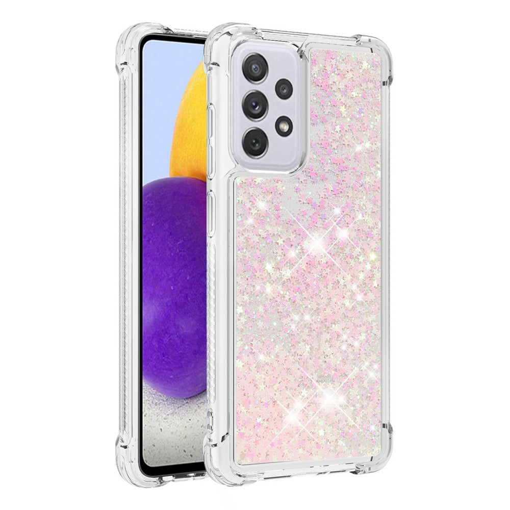 Galaxy A73 5G Glitzer-Hülle – Stoßfest & mit Treibsand