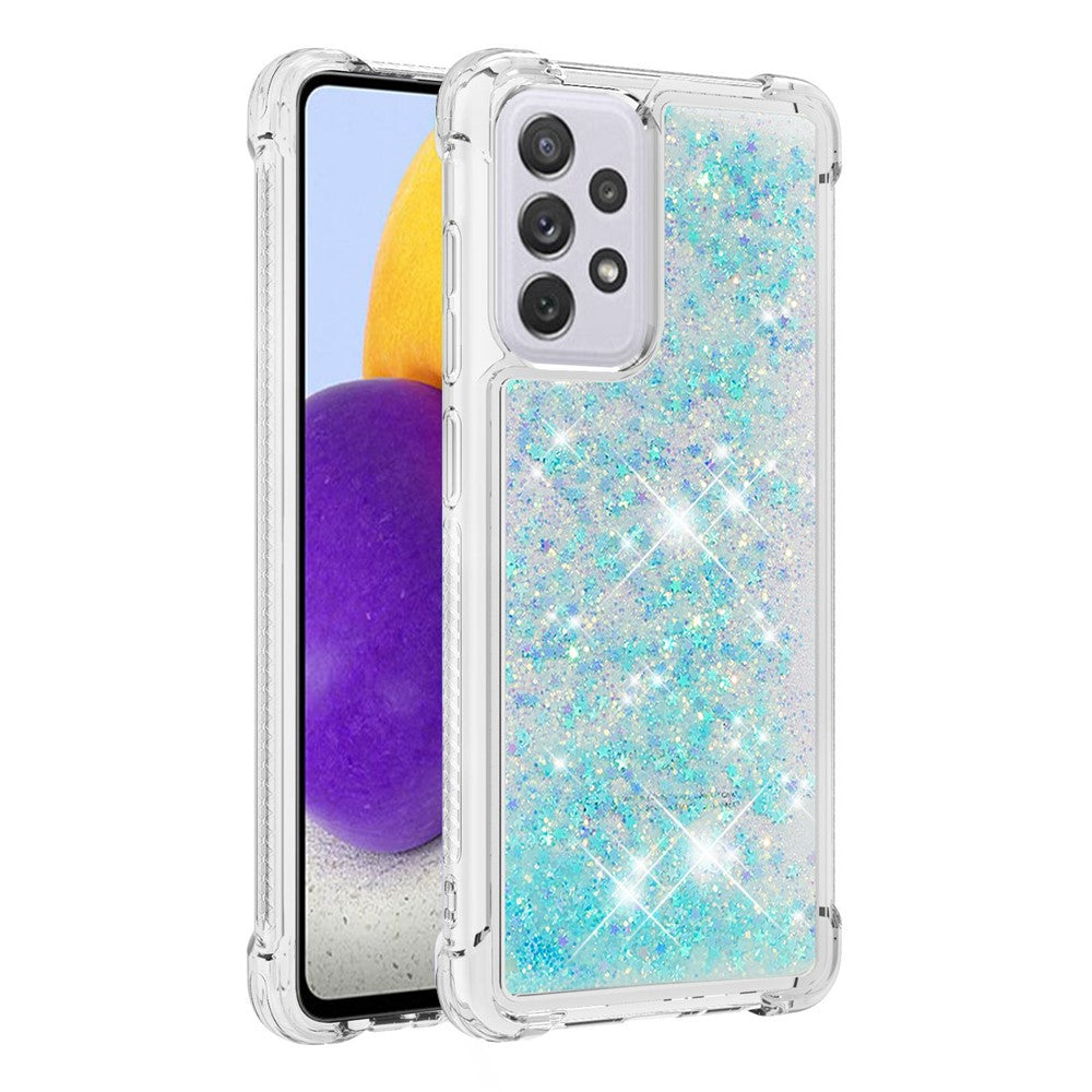 Galaxy A73 5G Glitzer-Hülle – Stoßfest & mit Treibsand
