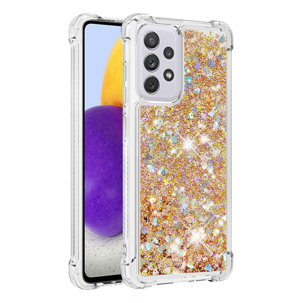 Galaxy A73 5G Glitzer-Hülle – Stoßfest & mit Treibsand