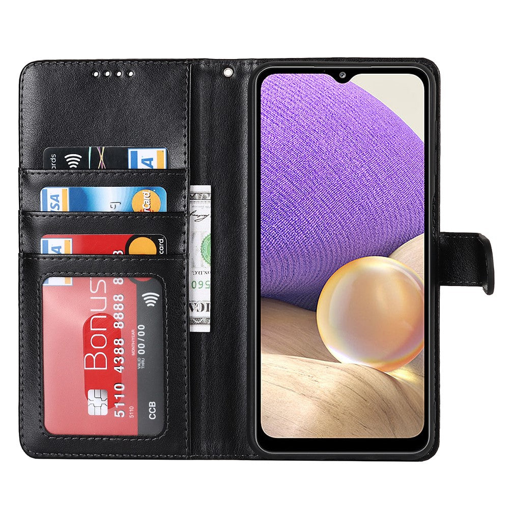 Galaxy A32 5G Wallet-Hülle – Mit Musterdruck, Kartenfächer & Riemen