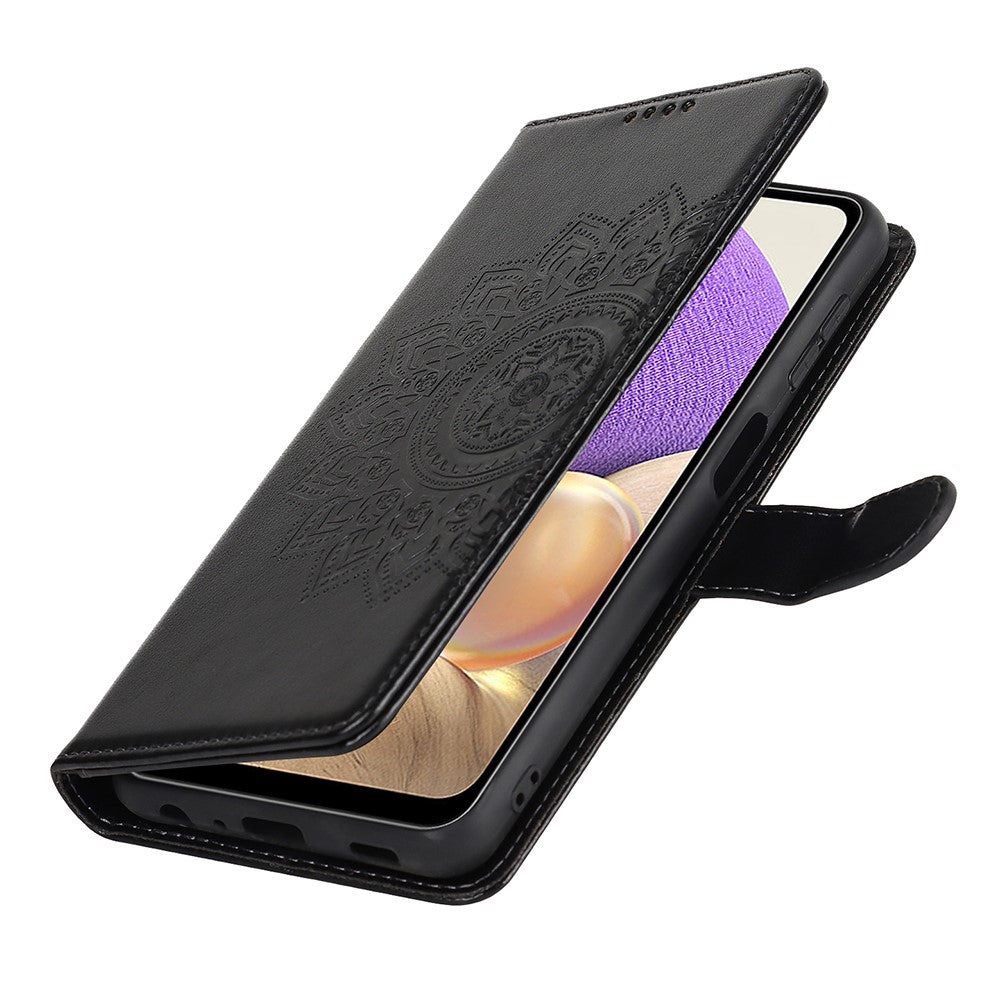 Galaxy A32 5G Wallet-Hülle – Mit Musterdruck, Kartenfächer & Riemen