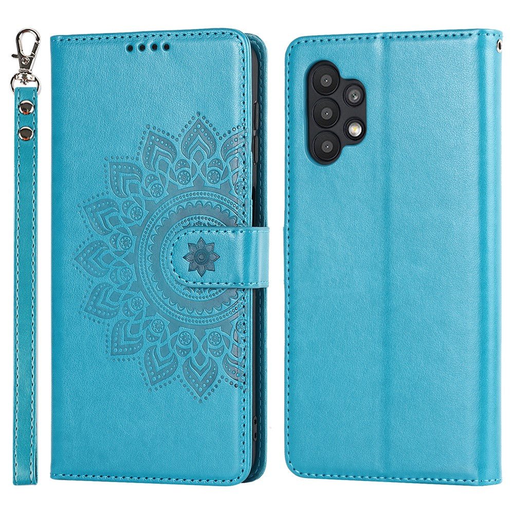 Galaxy A32 5G Wallet-Hülle – Mit Musterdruck, Kartenfächer & Riemen