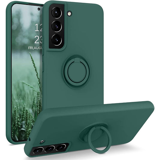Galaxy S22 5G Silikonhülle – Leicht & Mit Schwenkring-Ständer