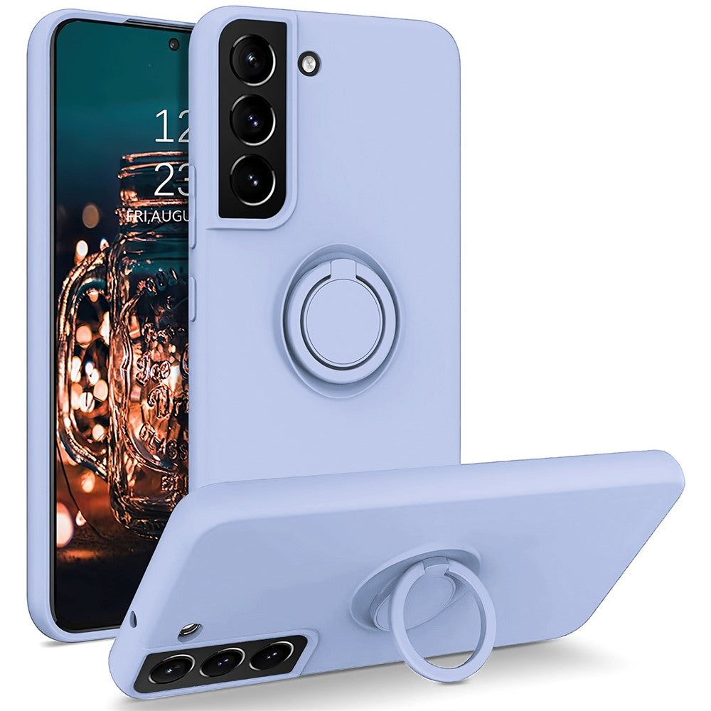 Galaxy S22 5G Silikonhülle – Leicht & Mit Schwenkring-Ständer