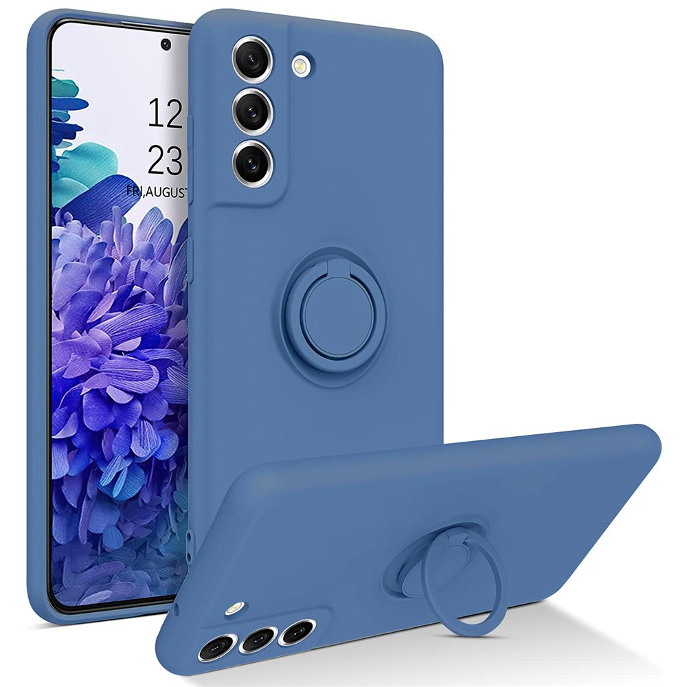 Galaxy S21 FE 5G Silikonhülle – Leicht & Mit Schwenkring-Ständer
