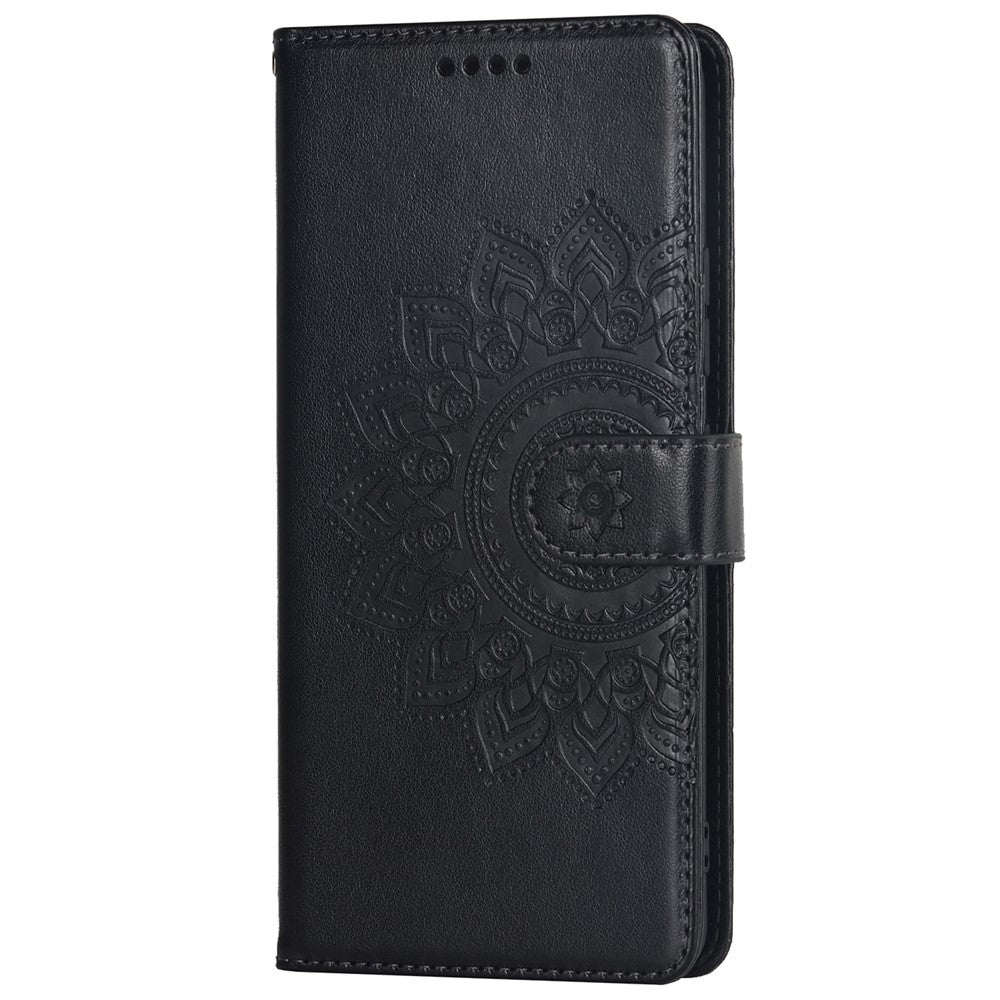Galaxy A42 5G Wallet-Hülle – Mit Musterdruck, Kartenfächer & Riemen