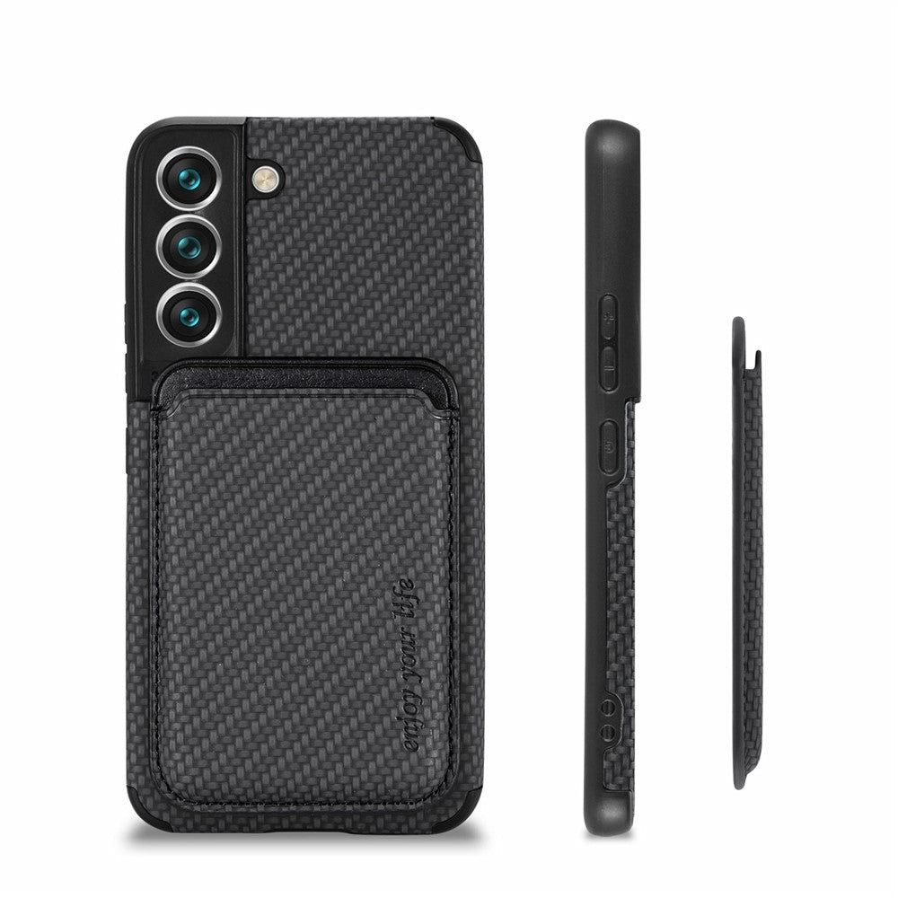 Galaxy S22 5G Schutzhülle – Magnetische abnehmbare Kartenhalter-Rückseite