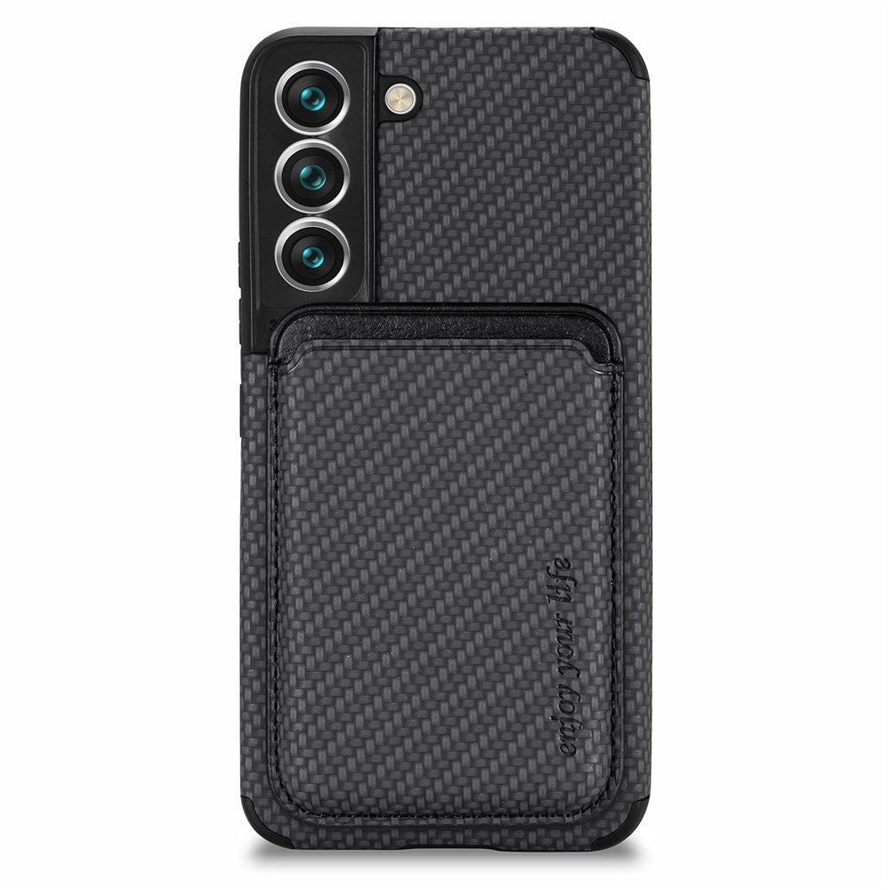 Galaxy S22 5G Schutzhülle – Magnetische abnehmbare Kartenhalter-Rückseite