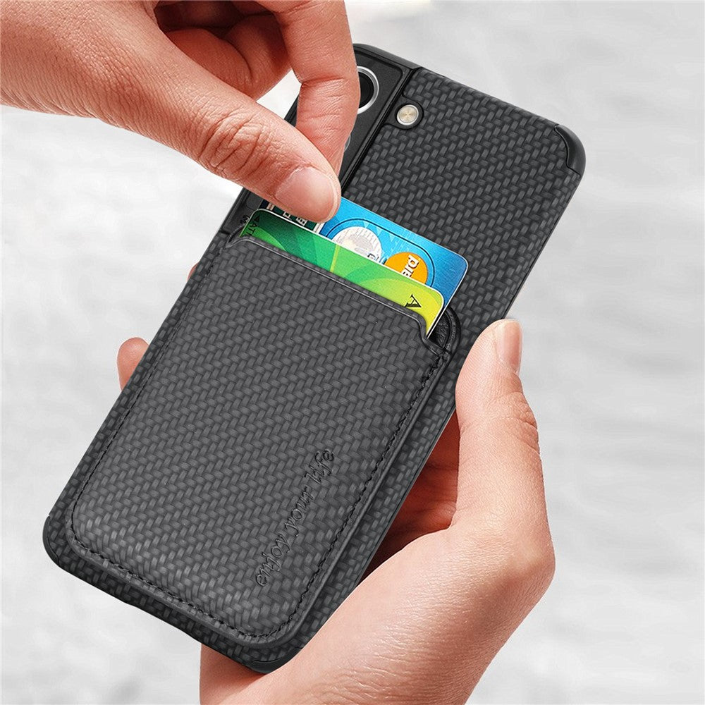 Galaxy S22 5G Schutzhülle – Magnetische abnehmbare Kartenhalter-Rückseite