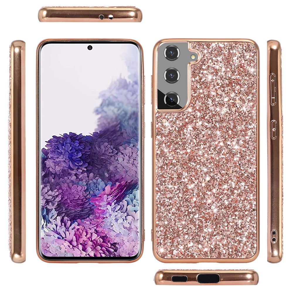 Galaxy S21 FE 5G Schutzhülle – Funkelnde Glitzer-Rückseite