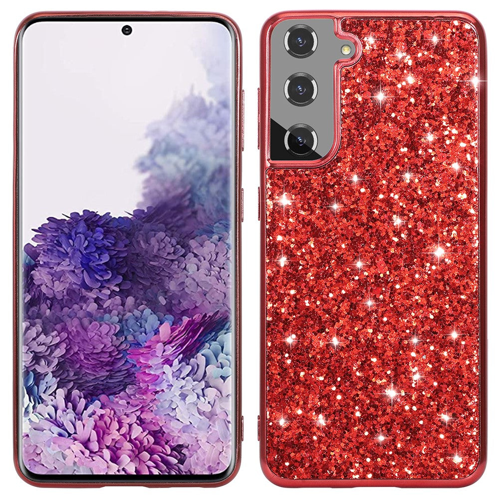 Galaxy S21 FE 5G Schutzhülle – Funkelnde Glitzer-Rückseite
