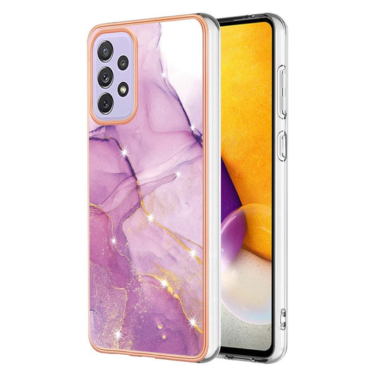 Galaxy A13 4G Schutzhülle – Mit Marmormuster 2,0 mm Galvanik-Rückseite