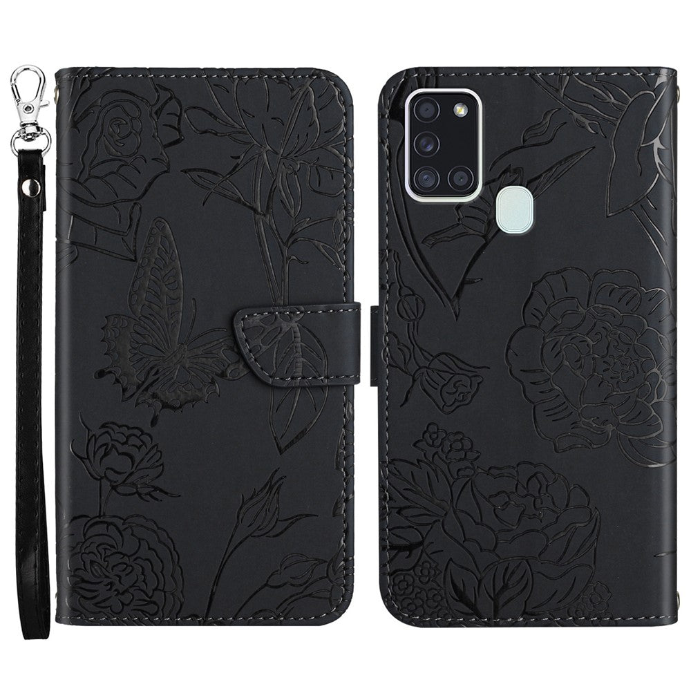 Galaxy A21s Wallet-Hülle – mit Kartenfächer & Ständer
