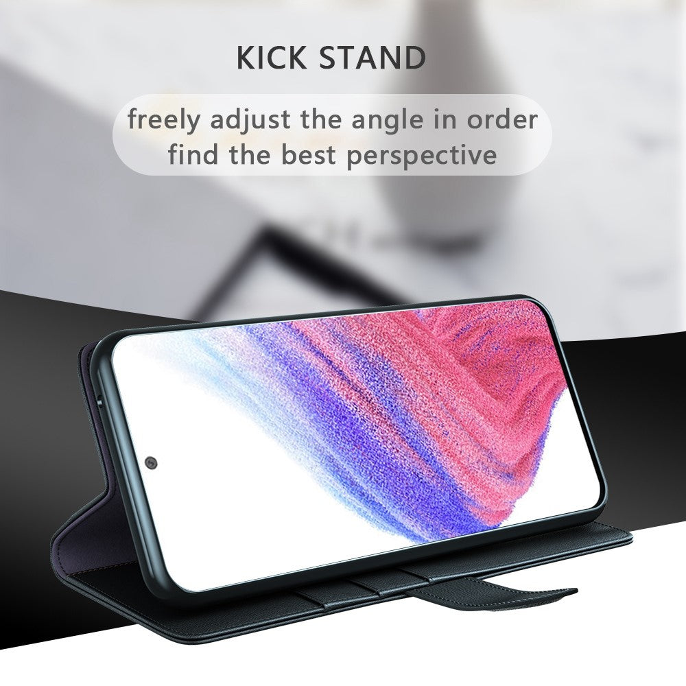 Galaxy A53 5G Echtleder Hülle mit Kartenfach