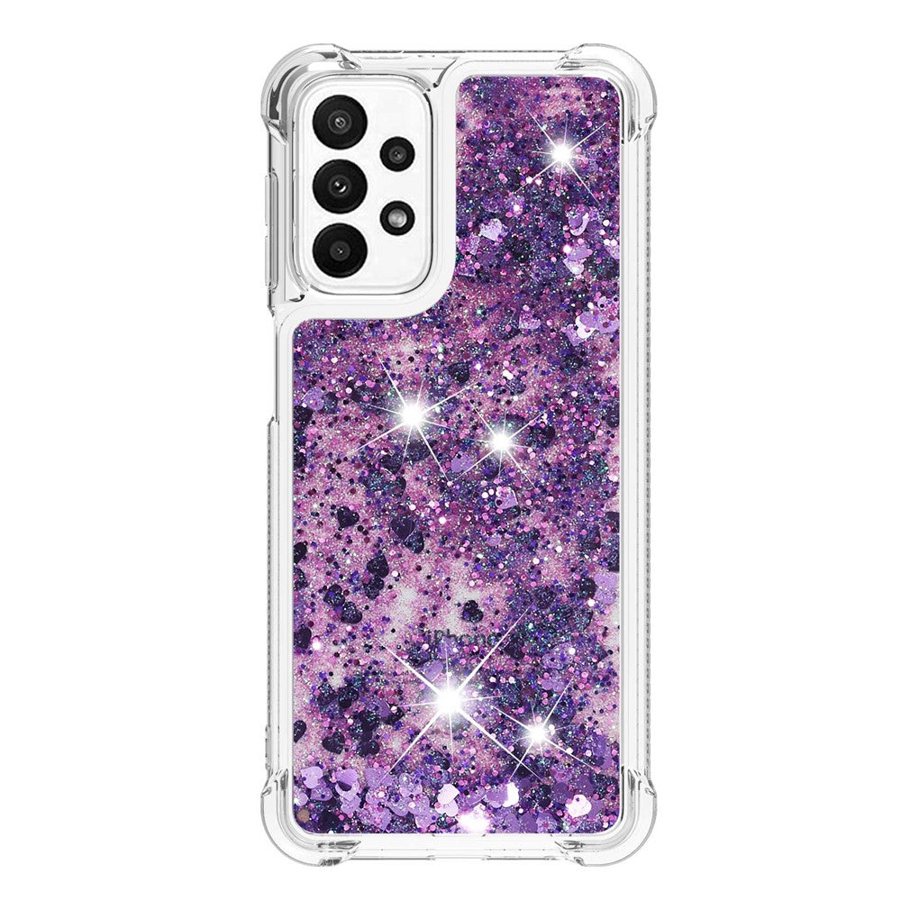 Galaxy A23 5G/4G Glitzer-Hülle – Stoßfest & mit Treibsand