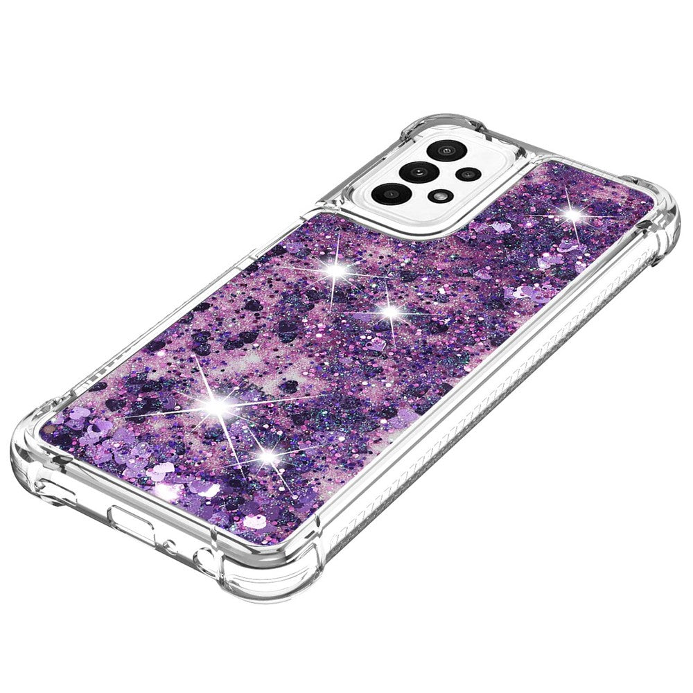 Galaxy A23 5G/4G Glitzer-Hülle – Stoßfest & mit Treibsand