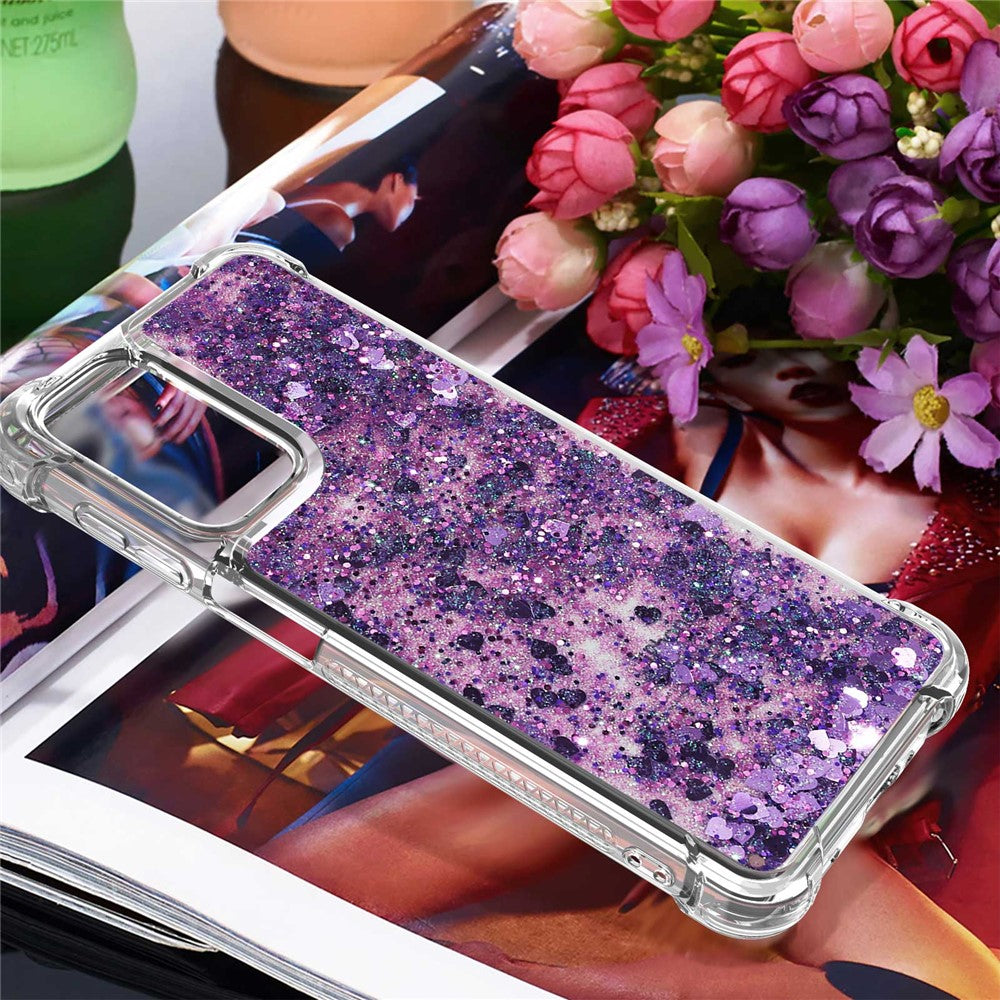 Galaxy A23 5G/4G Glitzer-Hülle – Stoßfest & mit Treibsand