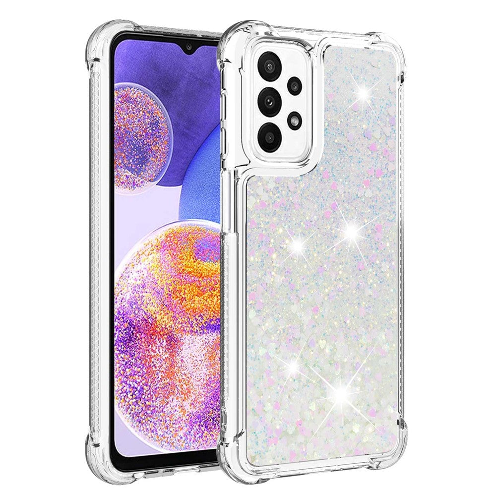 Galaxy A23 5G/4G Glitzer-Hülle – Stoßfest & mit Treibsand