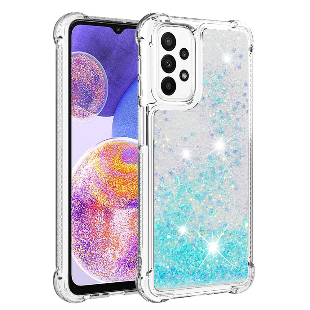 Galaxy A23 5G/4G Glitzer-Hülle – Stoßfest & mit Treibsand