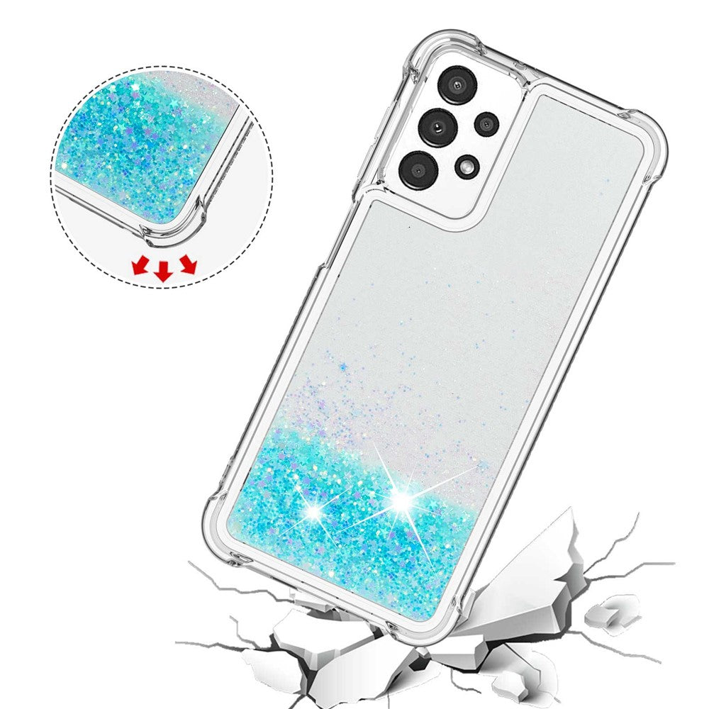 Galaxy A13 4G Glitzer-Hülle – Stoßfest & mit Treibsand