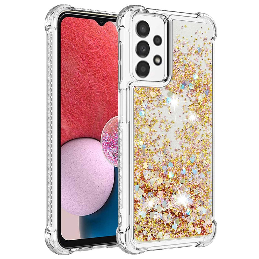 Galaxy A13 4G Glitzer-Hülle – Stoßfest & mit Treibsand