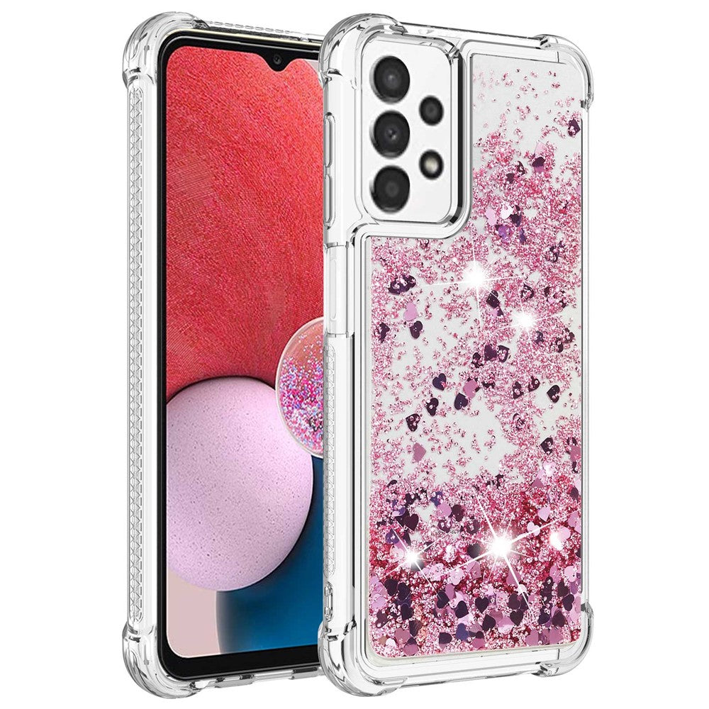 Galaxy A13 4G Glitzer-Hülle – Stoßfest & mit Treibsand