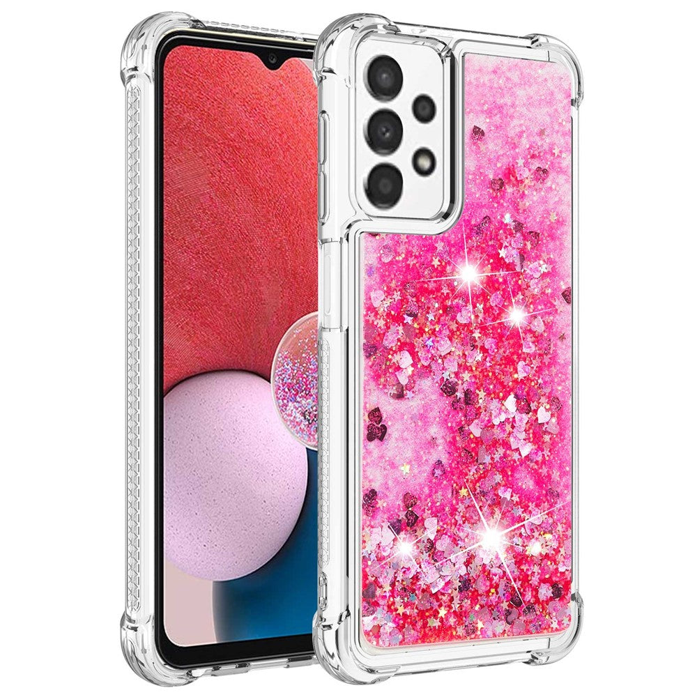 Galaxy A13 4G Glitzer-Hülle – Stoßfest & mit Treibsand