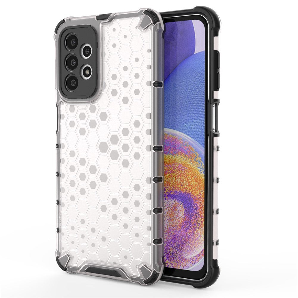 Galaxy A23 5G/4G Hybrid-Hülle – Wabenstruktur, stoßfest