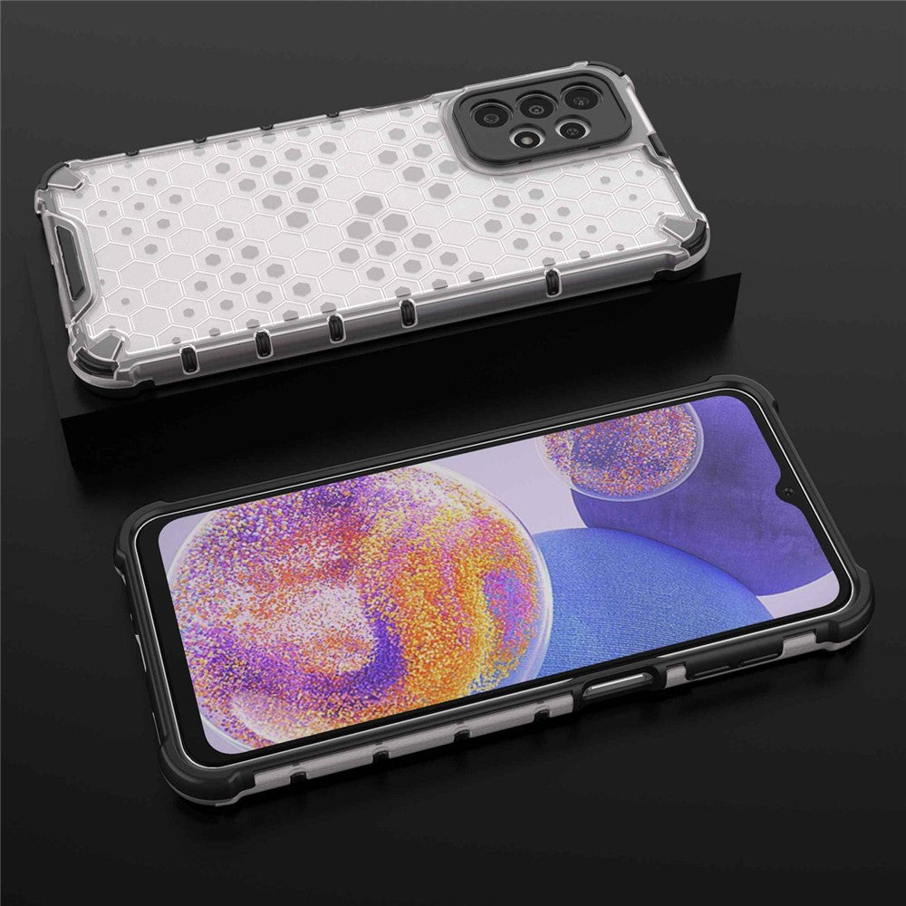 Galaxy A23 5G/4G Hybrid-Hülle – Wabenstruktur, stoßfest
