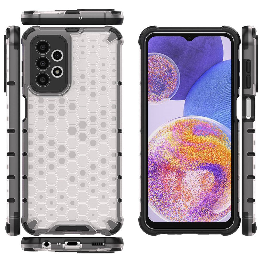 Galaxy A23 5G/4G Hybrid-Hülle – Wabenstruktur, stoßfest
