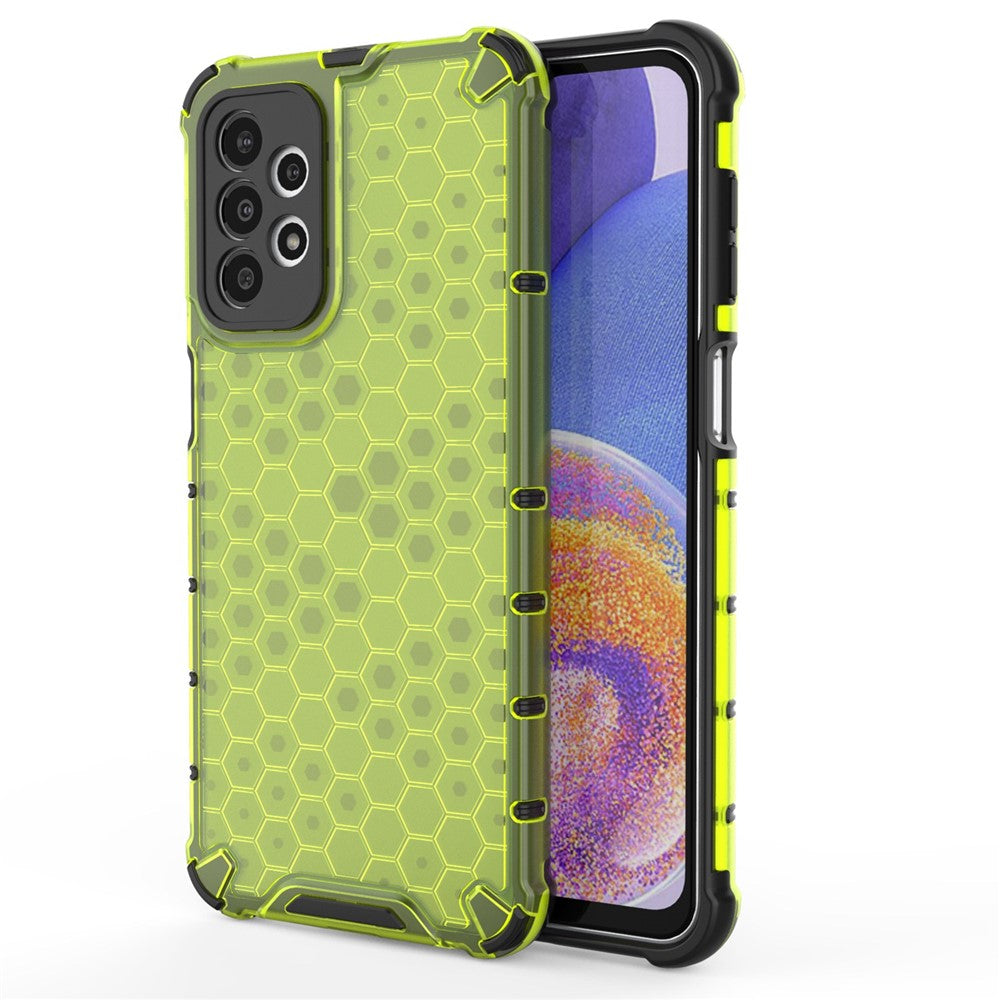 Galaxy A23 5G/4G Hybrid-Hülle – Wabenstruktur, stoßfest