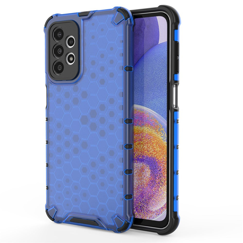 Galaxy A23 5G/4G Hybrid-Hülle – Wabenstruktur, stoßfest