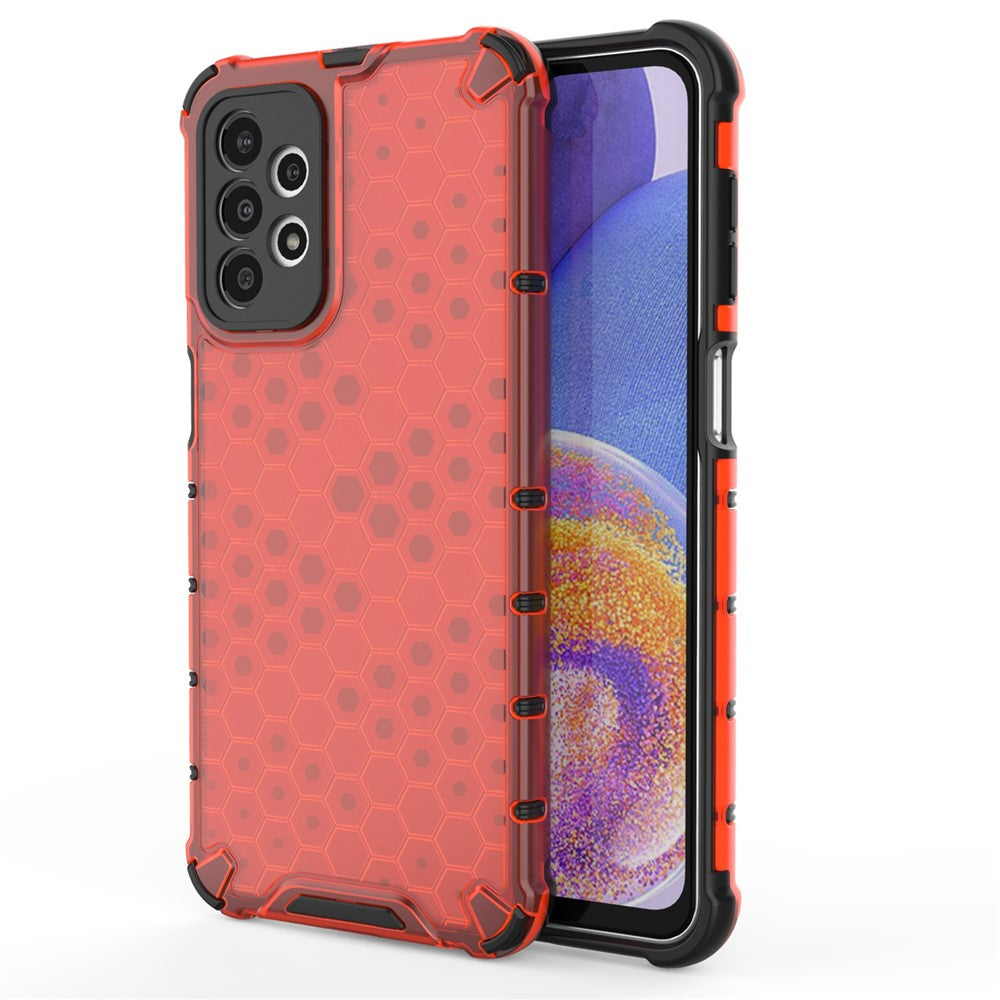 Galaxy A23 5G/4G Hybrid-Hülle – Wabenstruktur, stoßfest