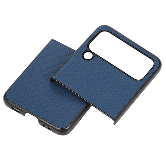 Galaxy Z Flip4 5G Lederhülle – Mit Carbonfaser-Textur
