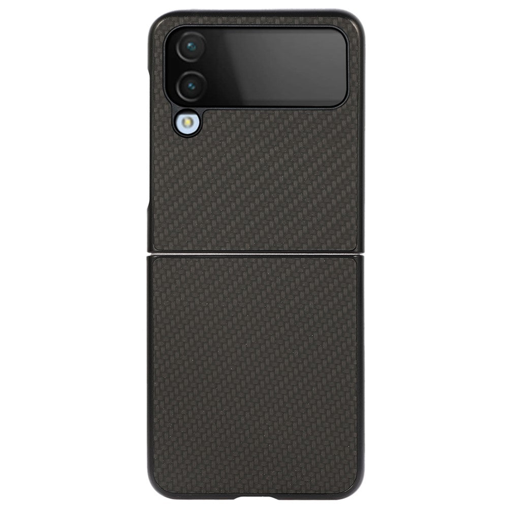 Galaxy Z Flip4 5G Lederhülle – Mit Carbonfaser-Textur