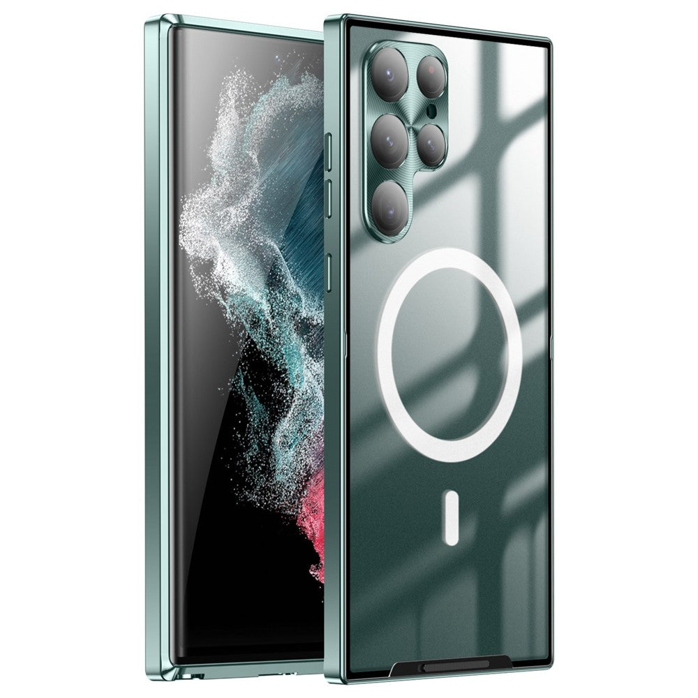 Galaxy S22 Ultra 5G magnetische Hülle mit Metallkante & Kameraschutz