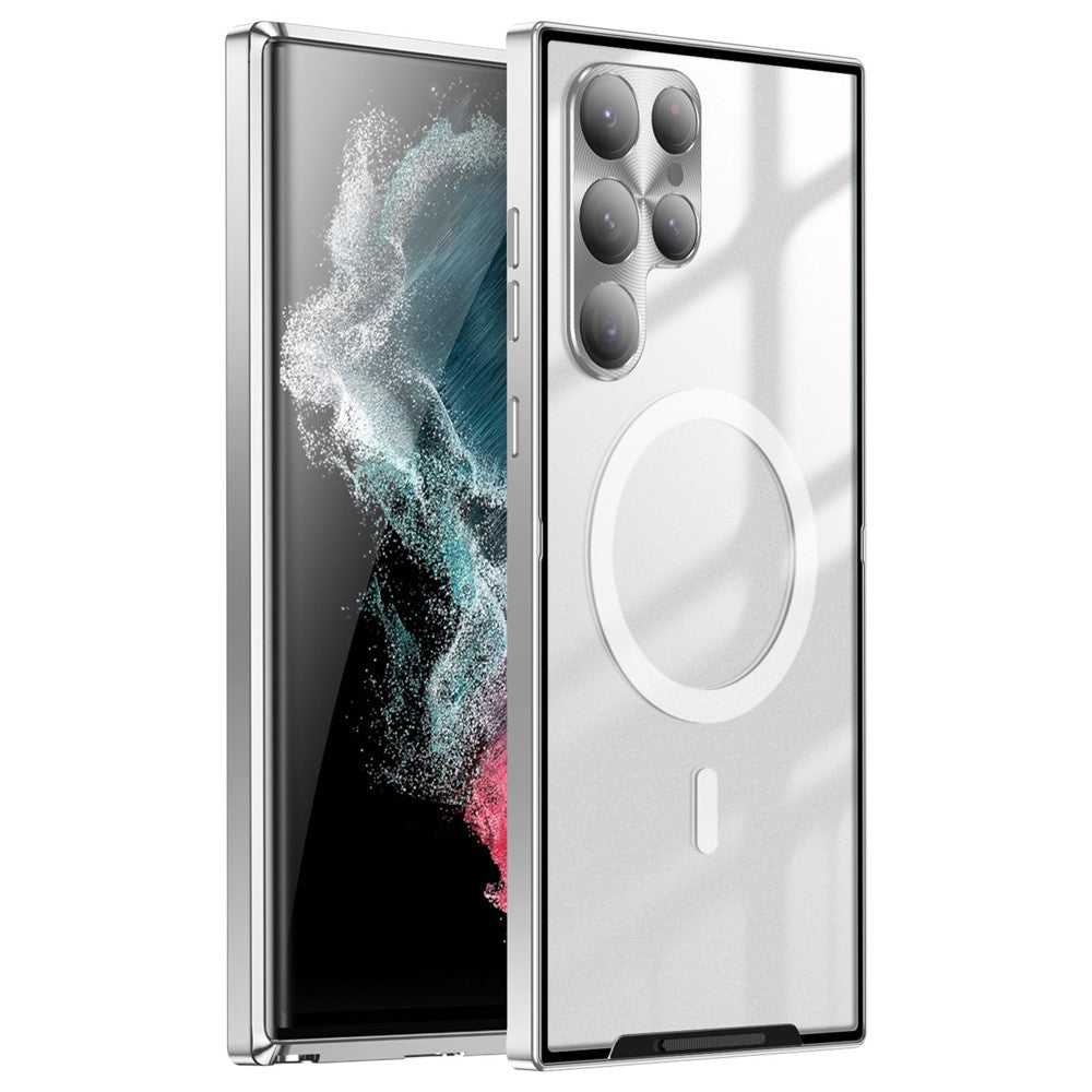 Galaxy S22 Ultra 5G magnetische Hülle mit Metallkante & Kameraschutz