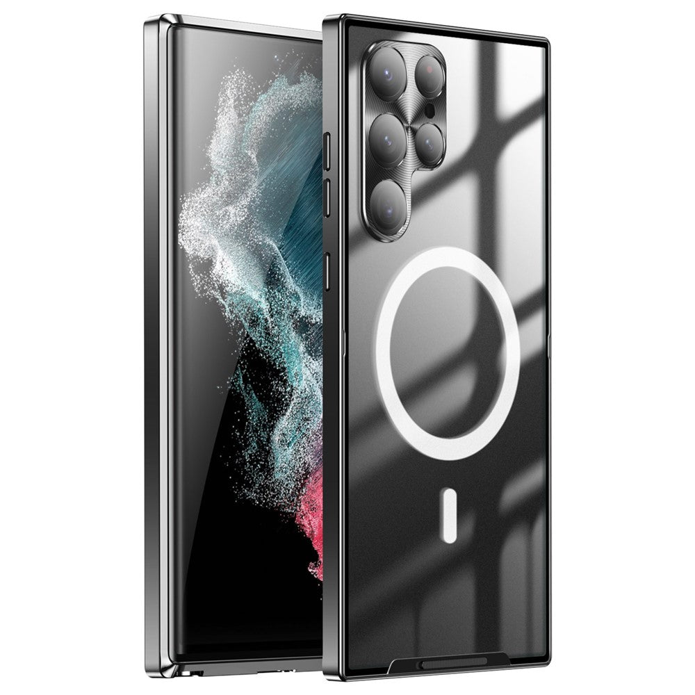 Galaxy S22 Ultra 5G magnetische Hülle mit Metallkante & Kameraschutz