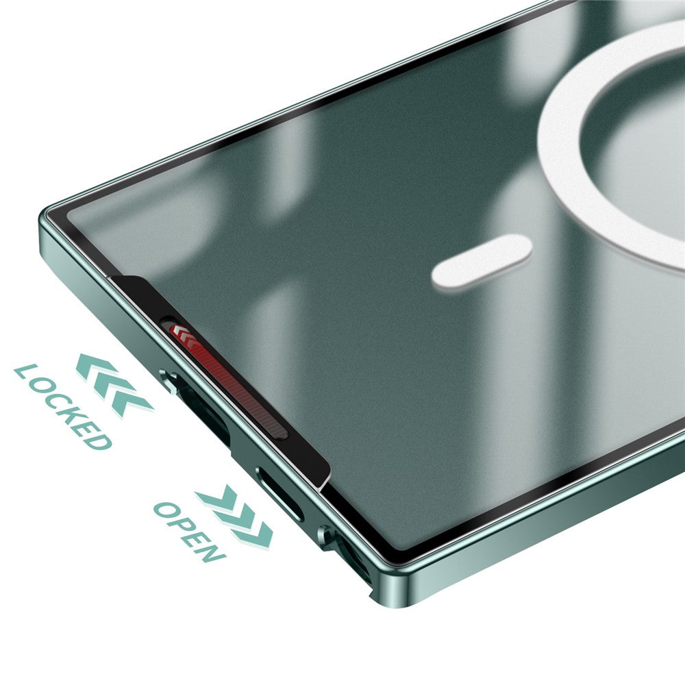 Galaxy S22 Ultra 5G magnetische Hülle mit Metallkante & Kameraschutz