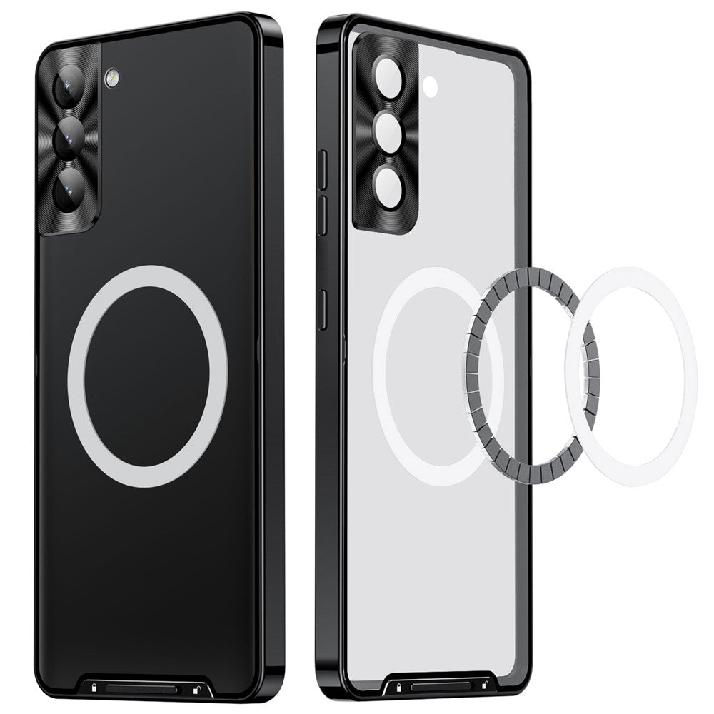 Galaxy S21 Plus 5G magnetische Hülle mit Metallkante & Kameraschutz