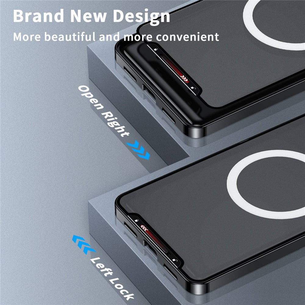 Galaxy S21 Plus 5G magnetische Hülle mit Metallkante & Kameraschutz