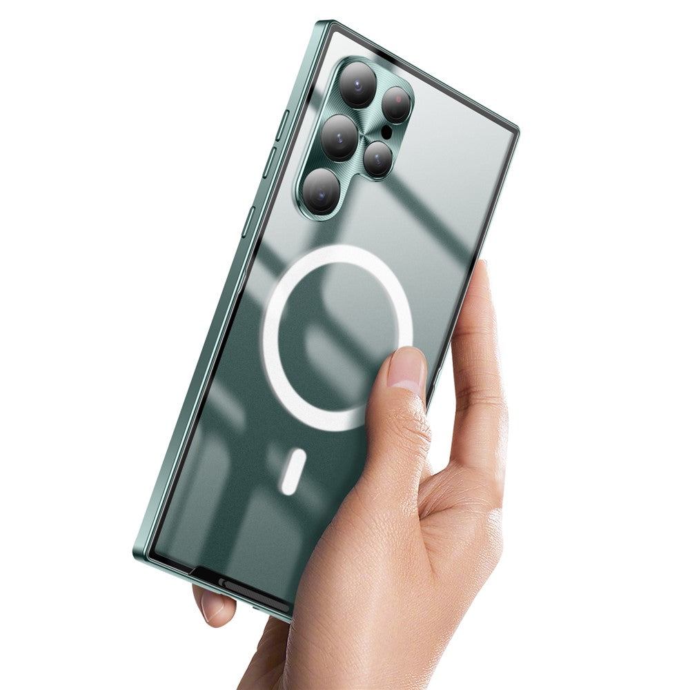 Galaxy S21 Ultra 5G magnetische Hülle mit Metallkante & Kameraschutz