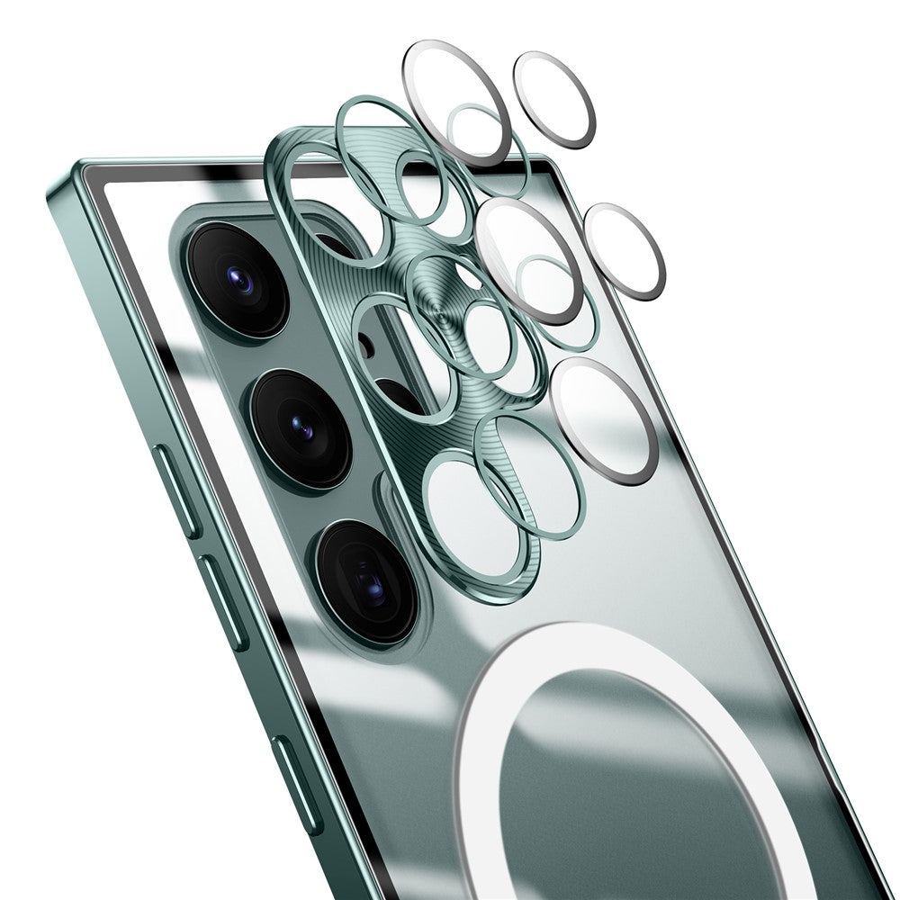 Galaxy S21 Ultra 5G magnetische Hülle mit Metallkante & Kameraschutz