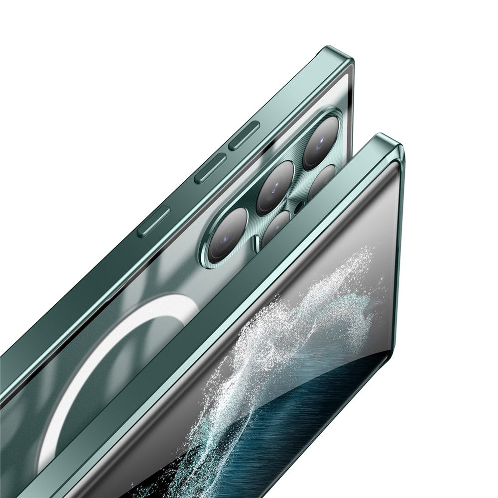 Galaxy S21 Ultra 5G magnetische Hülle mit Metallkante & Kameraschutz
