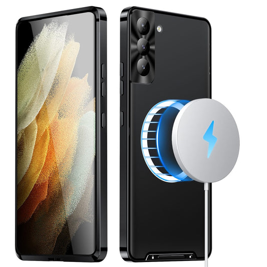 Galaxy S21 FE 5G magnetische Hülle mit Metallkante & Kameraschutz