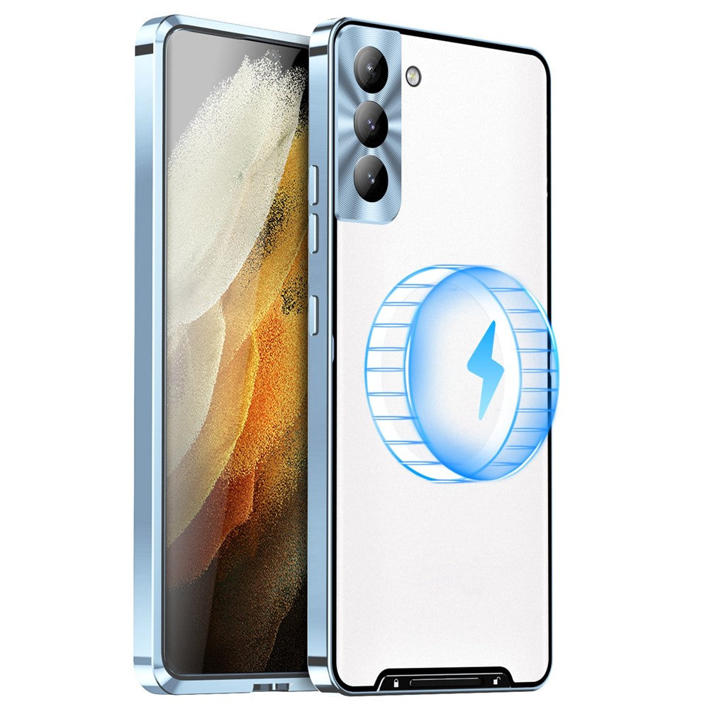 Galaxy S21 FE 5G magnetische Hülle mit Metallkante & Kameraschutz