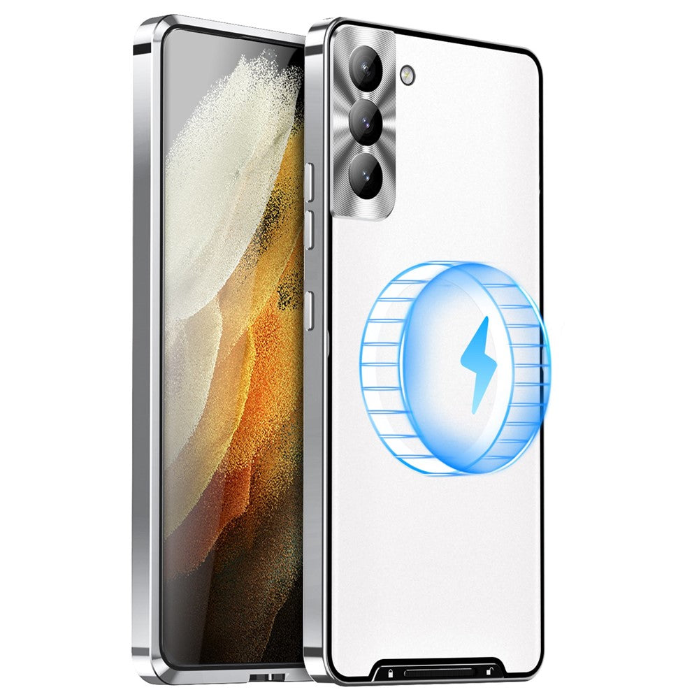 Galaxy S21 FE 5G magnetische Hülle mit Metallkante & Kameraschutz