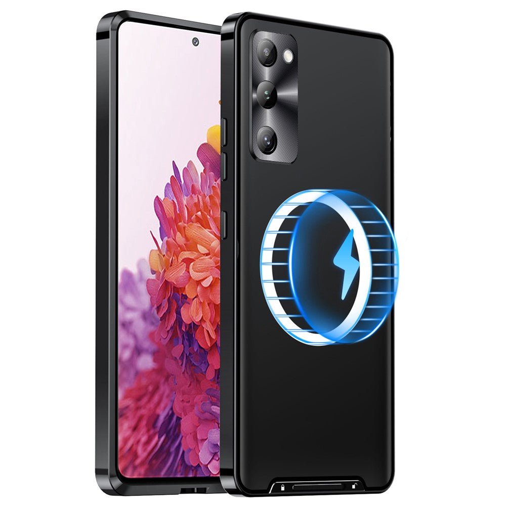 Galaxy S20 FE 5G / S20 FE / S20 FE 2022 / S20 Lite magnetische Hülle mit Metallkante & Kameraschutz