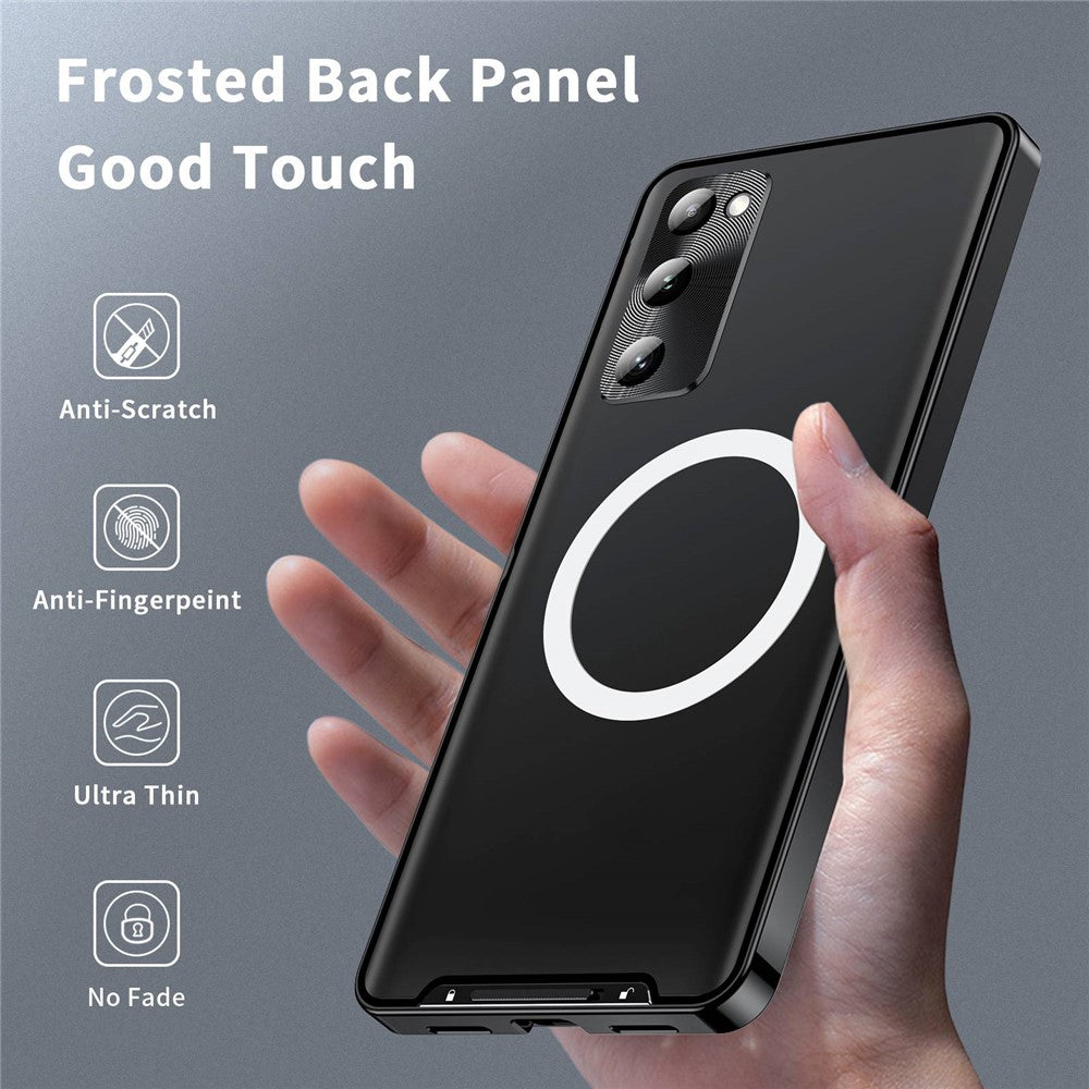 Galaxy S20 FE 5G / S20 FE / S20 FE 2022 / S20 Lite magnetische Hülle mit Metallkante & Kameraschutz