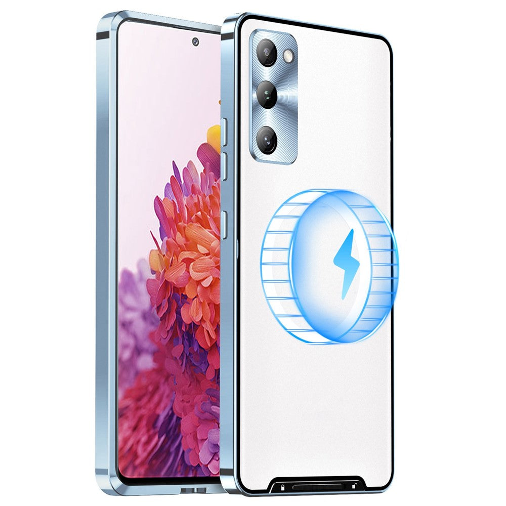 Galaxy S20 FE 5G / S20 FE / S20 FE 2022 / S20 Lite magnetische Hülle mit Metallkante & Kameraschutz